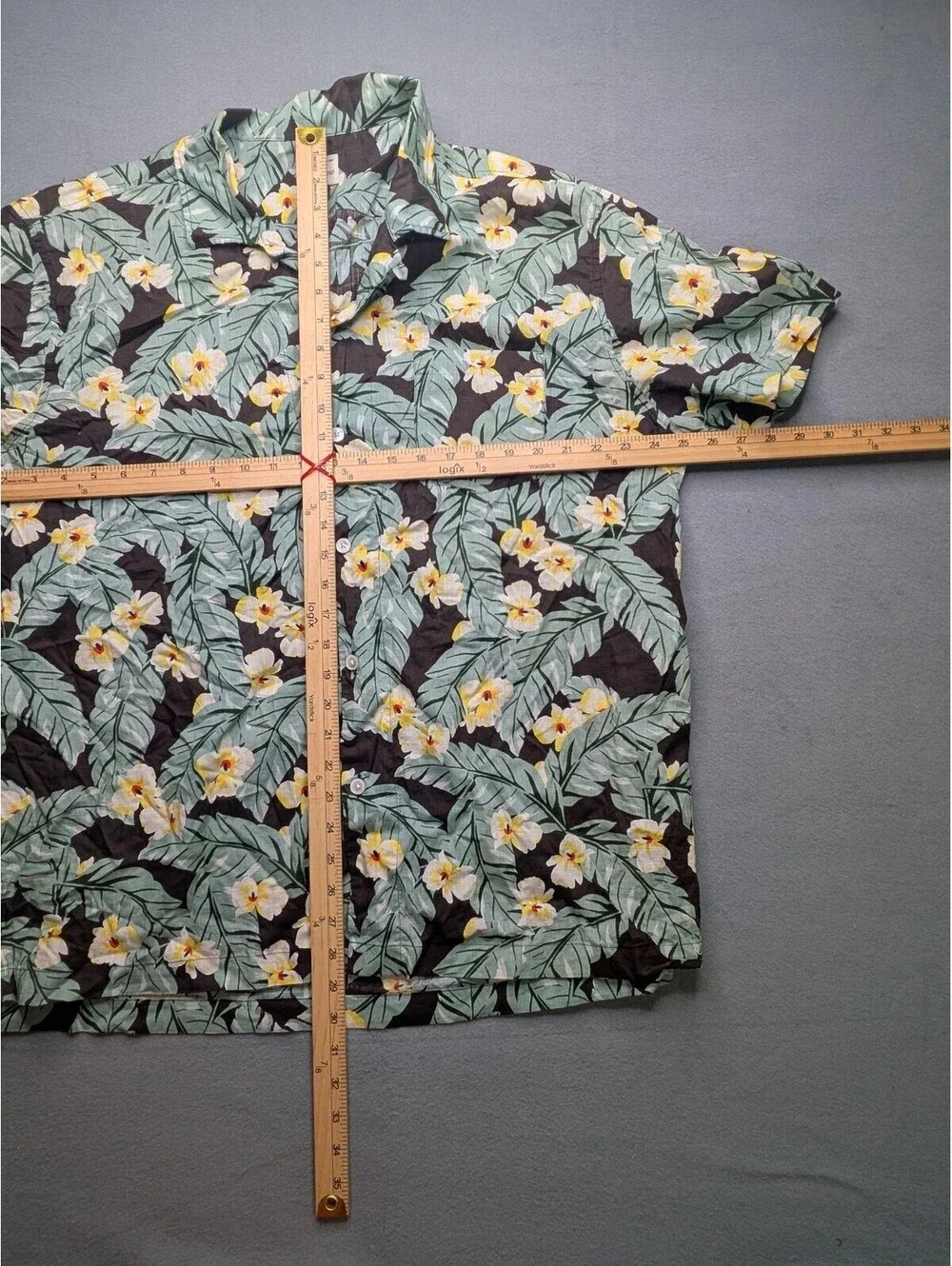 J.Crew Shirt Mens 2XL Multicolor Hawaiian Floral Cotton Short Sleeve Casual
